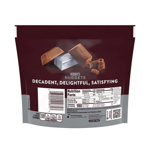 Hersheys Nuggets Chocolat au lait, sachet partage, 289 g