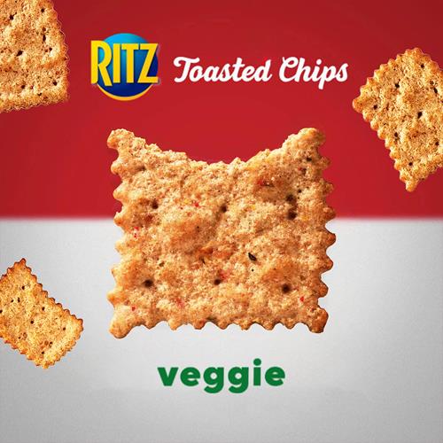 Biscuits salés Ritz Toasted Chips saveur légumes, idéal pour vos soirées, 230 g