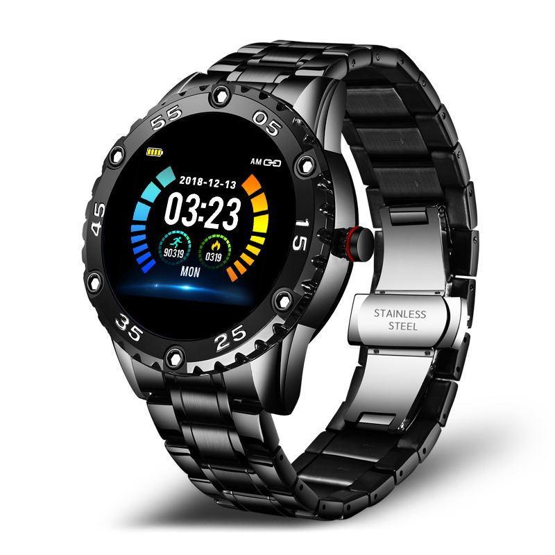 Nouvelle montre connectée pour hommes avec protection étanche IP67 et moniteur de fréquence cardiaque, podomètre pour systèmes Android et iOS, bracelet en acier, montre connectée de sport pour hommes