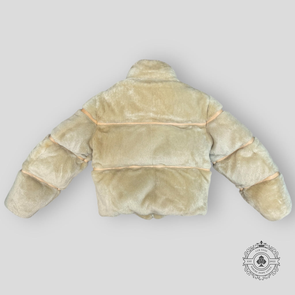 Blouson Louis Vuitton en duvet et peau lainée