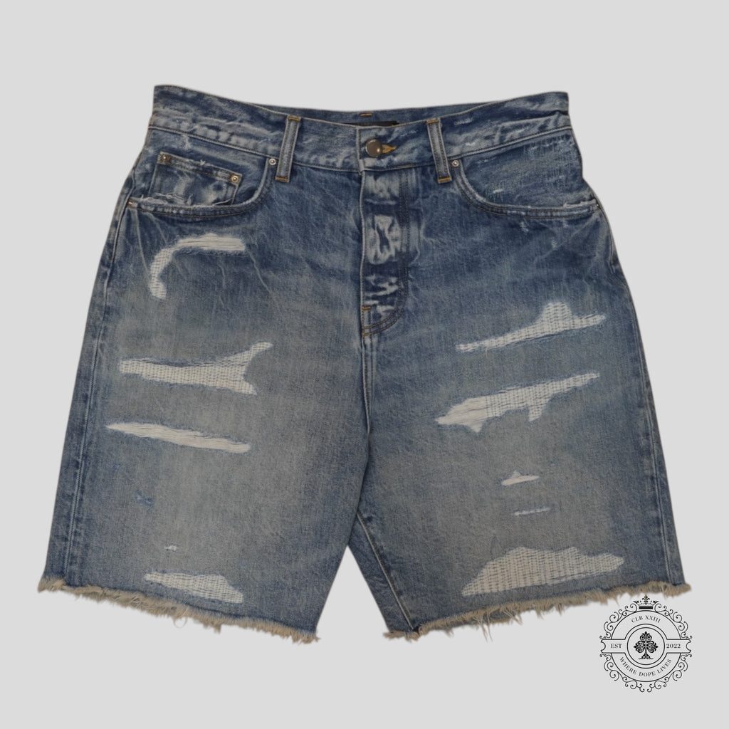 Short en jean Amiri de couleur indigo