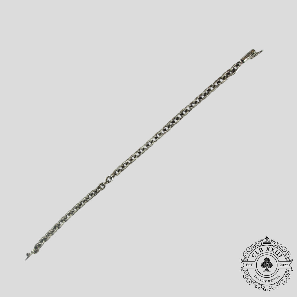 Bracelet Chaîne Papier Chrome Hearts en Argent