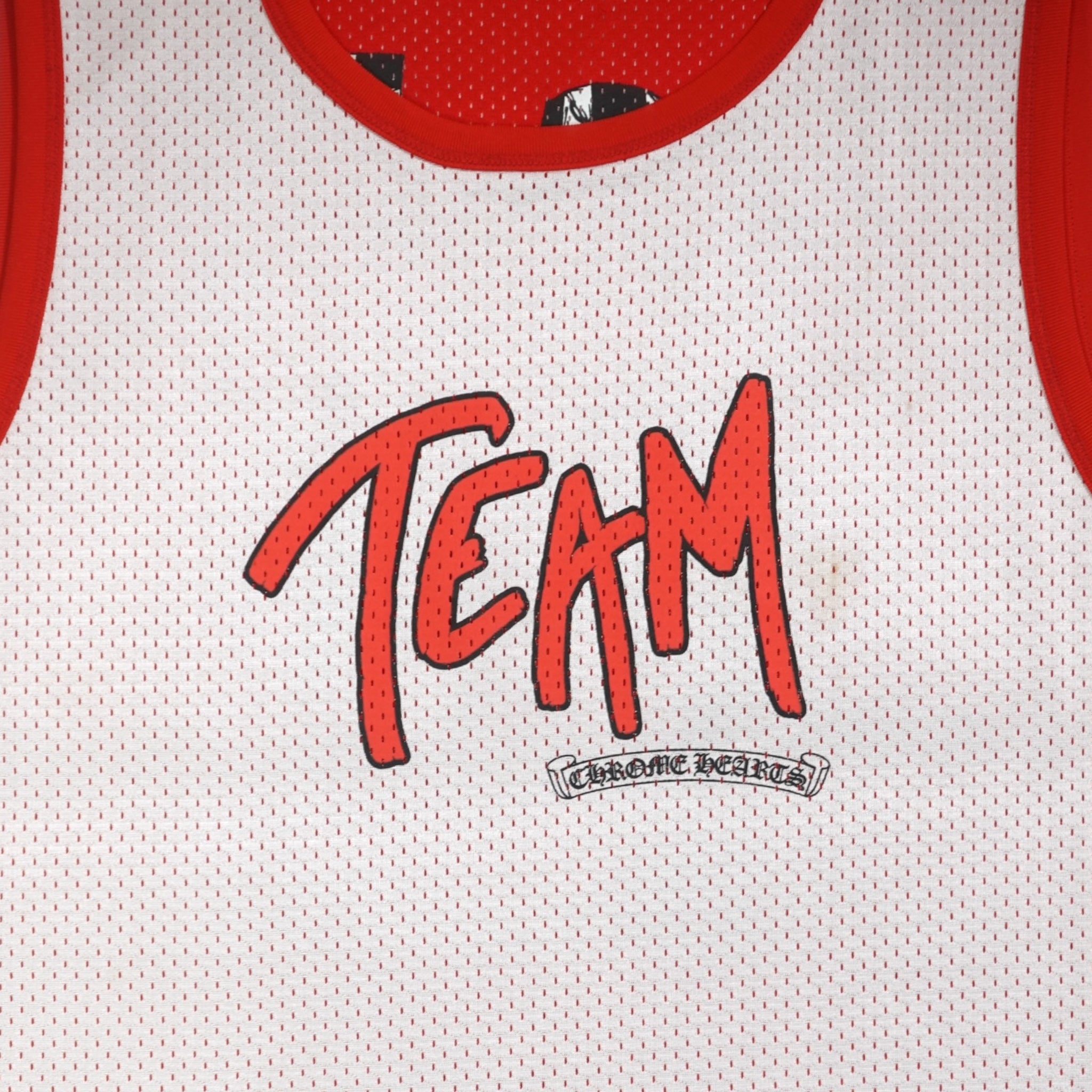 Maillot réversible en mesh Chrome Hearts Team 99 rouge