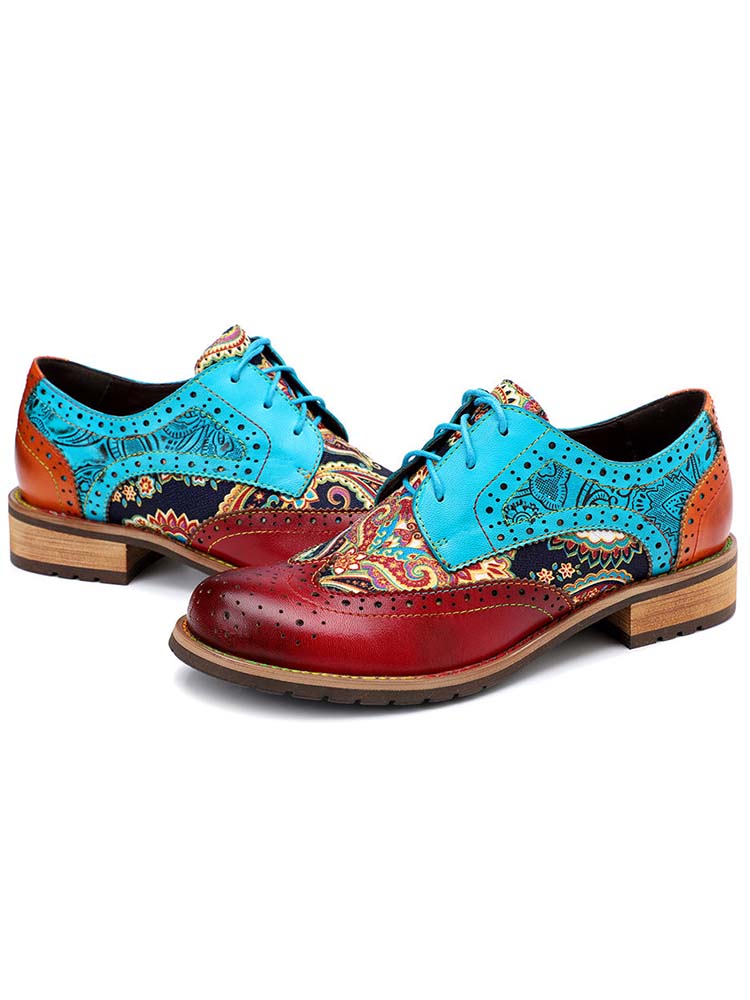 Chaussures Richelieu bohèmes faites à la main