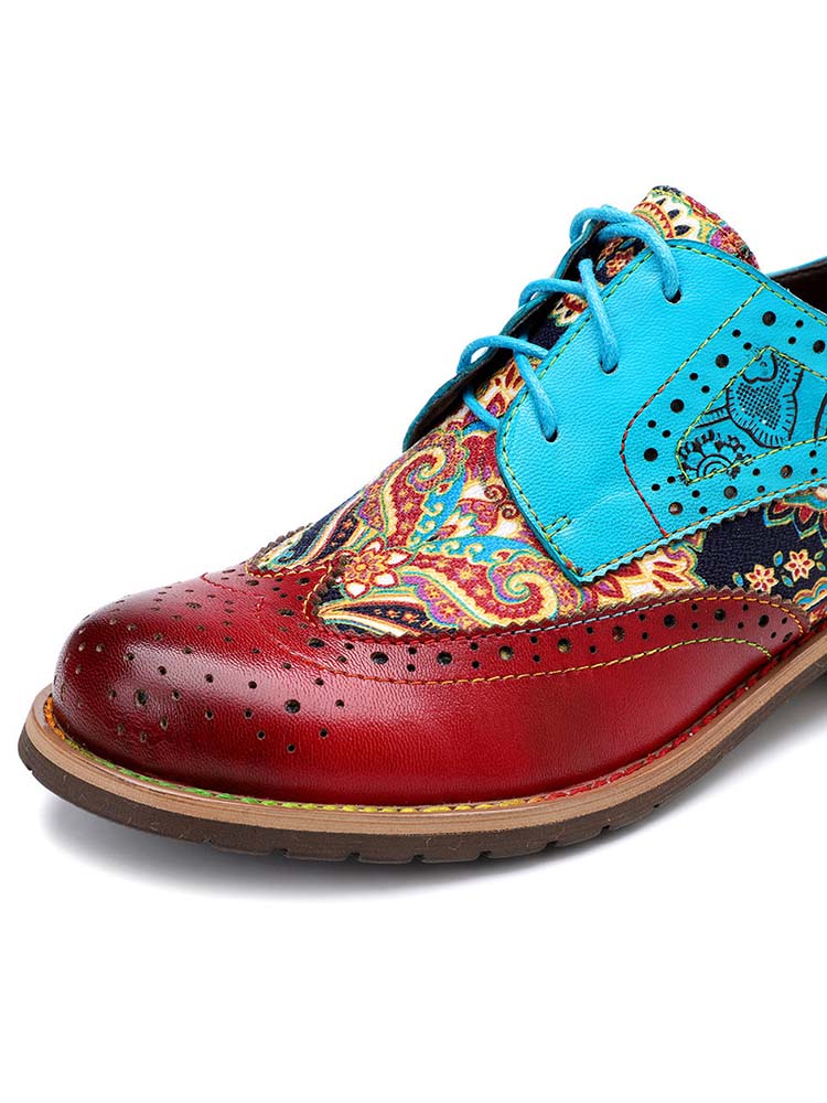 Chaussures Richelieu bohèmes faites à la main