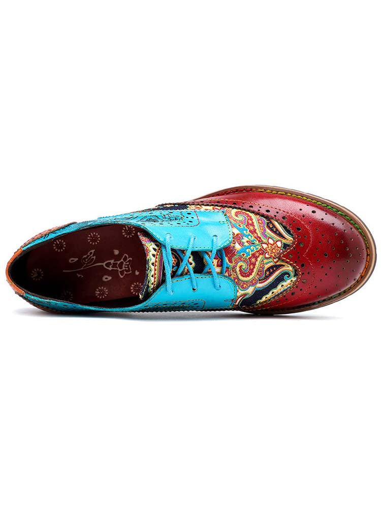 Chaussures Richelieu bohèmes faites à la main