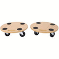 Lot de 2 : Chariot de déménagement robuste en bois