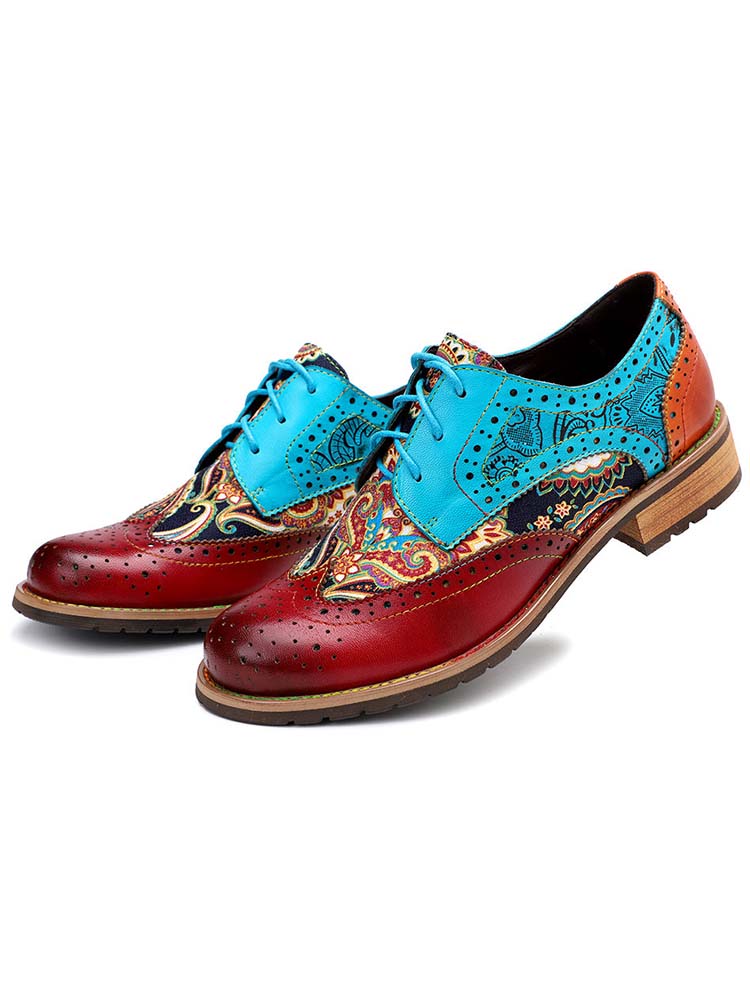 Chaussures Richelieu bohèmes faites à la main