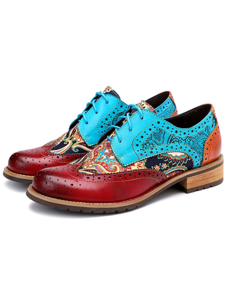 Chaussures Richelieu bohèmes faites à la main