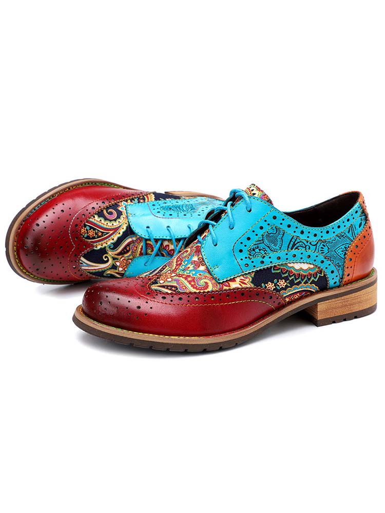 Chaussures Richelieu bohèmes faites à la main