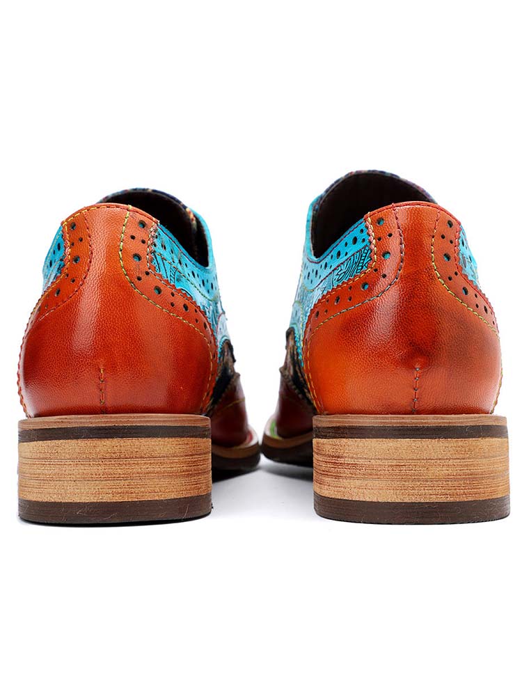 Chaussures Richelieu bohèmes faites à la main
