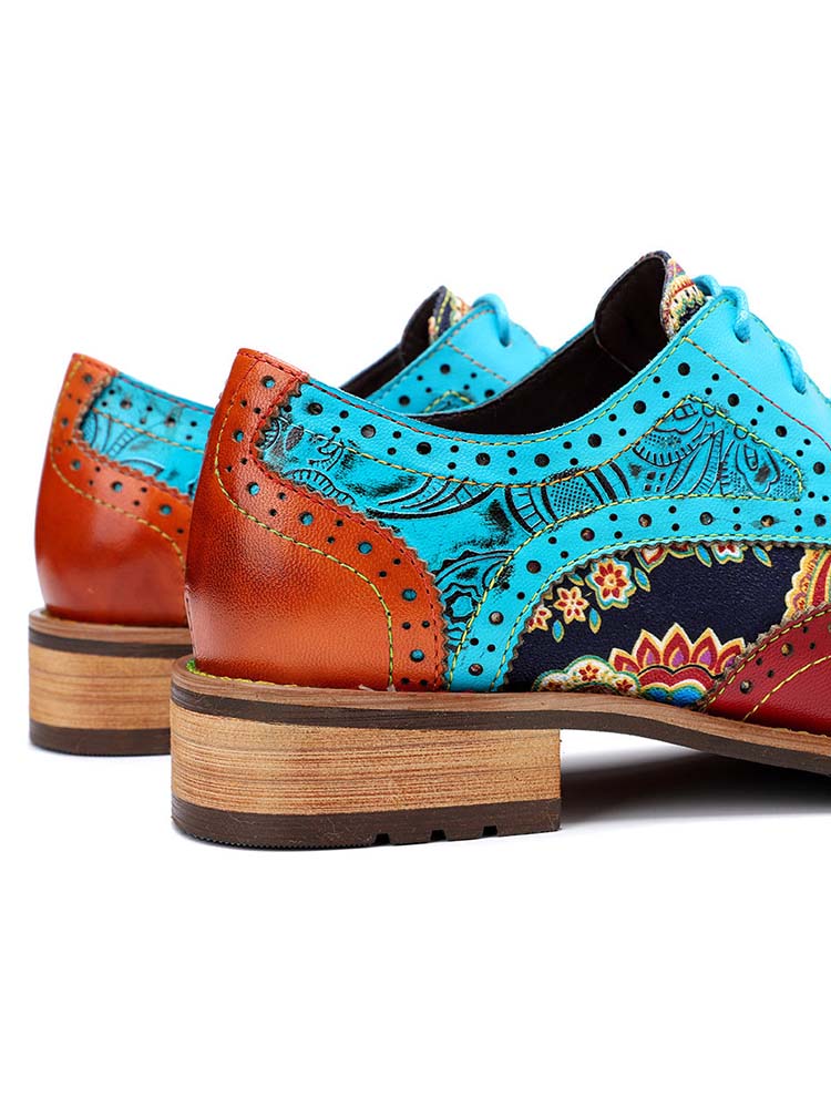 Chaussures Richelieu bohèmes faites à la main