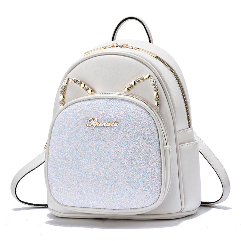 Grand Sac à Dos Tendance Grande Capacité Passe-Partout Nouveau Sac à Dos d'Affaires en Cuir PU pour Dames et Filles Sacs Scolaires pour Étudiantes Adolescentes de Créateur de Mode