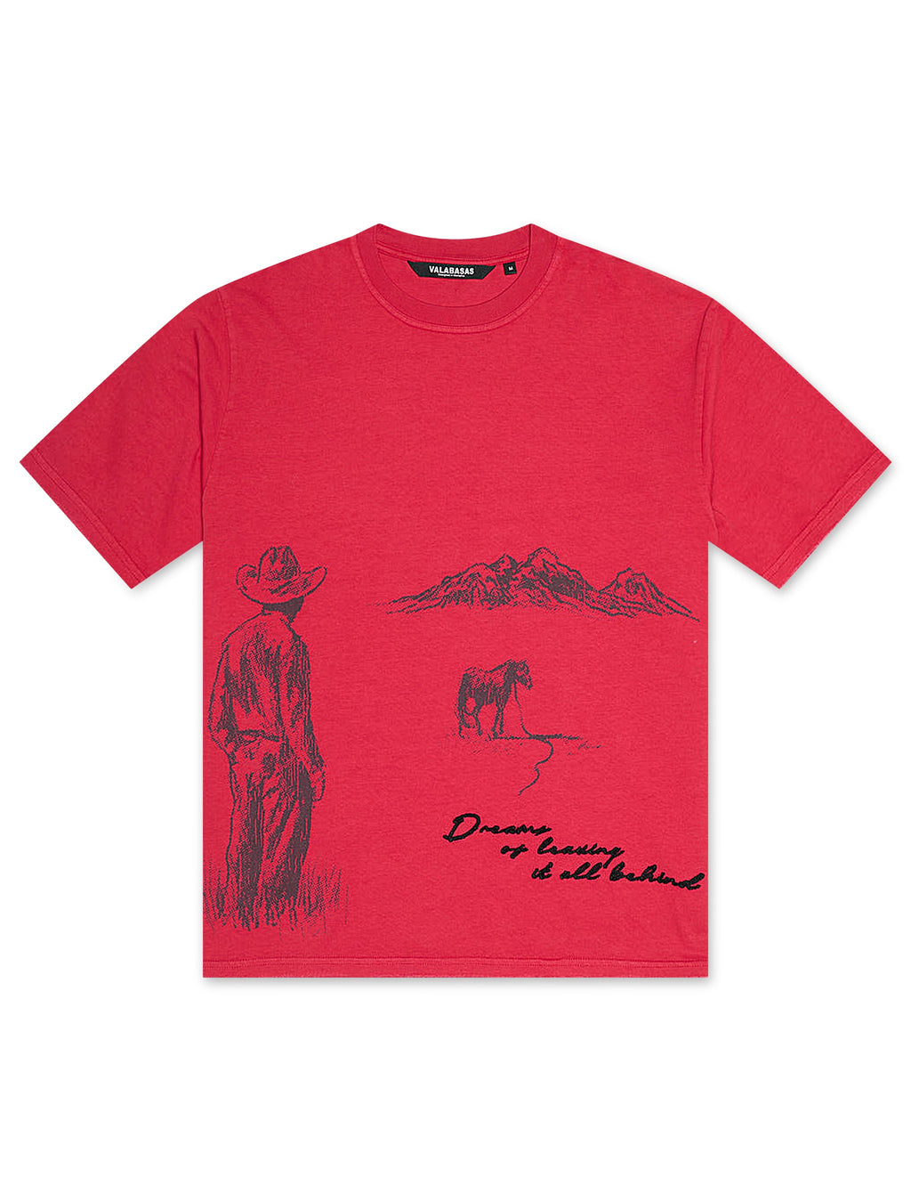 T-shirt Valabasas Valley Visions - Rouge