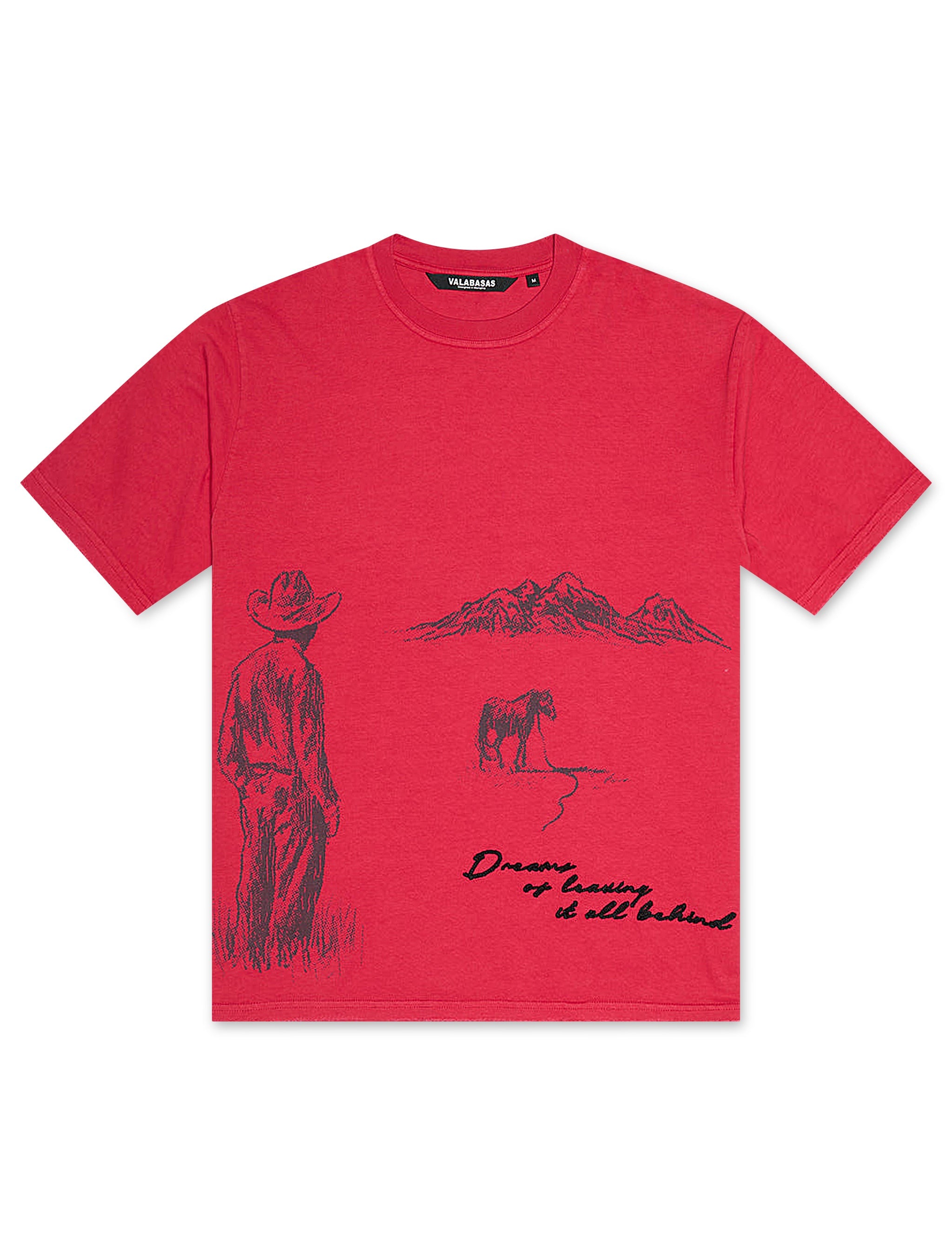 T-shirt Valabasas Valley Visions - Rouge