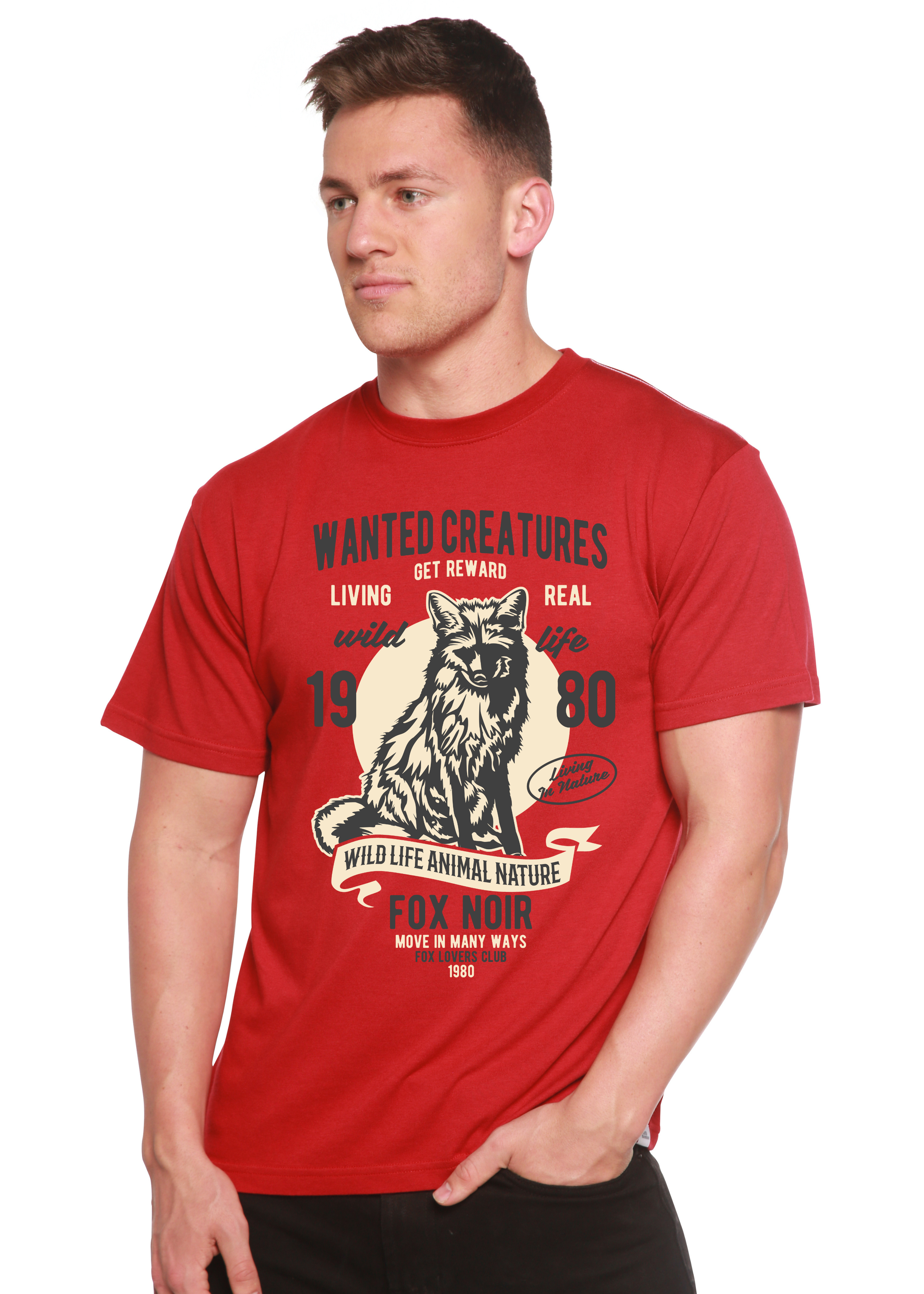 Wanted Creature Spun Bamboo® T-shirt graphique à manches courtes en viscose de bambou/coton biologique pour homme