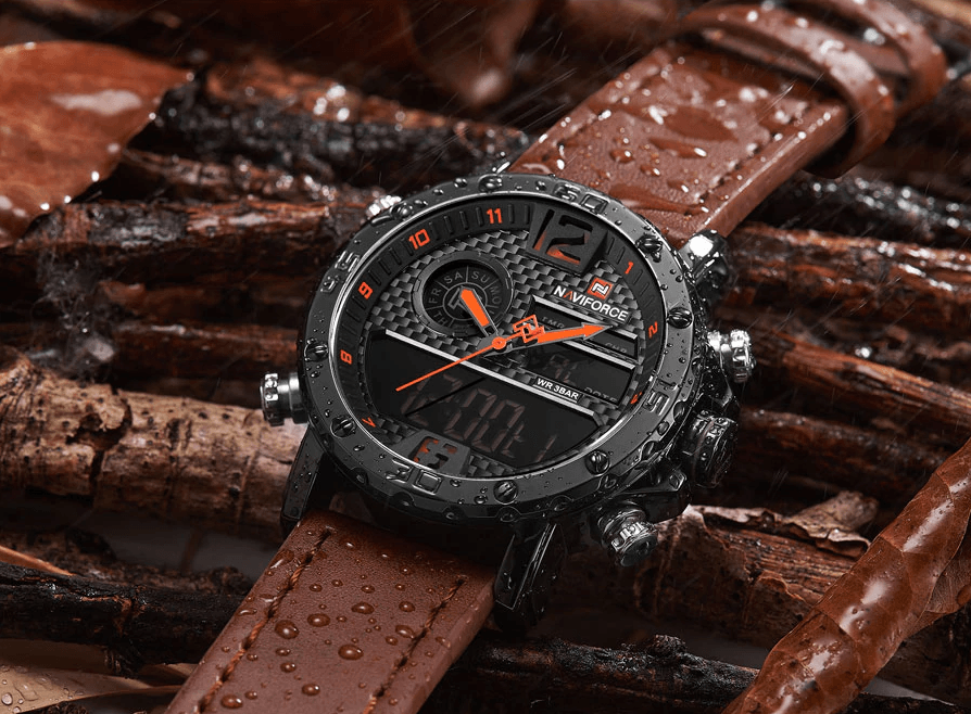 Montre multifonction numérique et analogique étanche de sport pour homme Excellent design Cadeau parfait