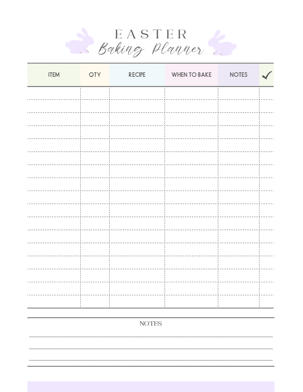 Printable Easter Planner – 40-Page Canva Template for Meals, Baskets, Egg Hunts & More