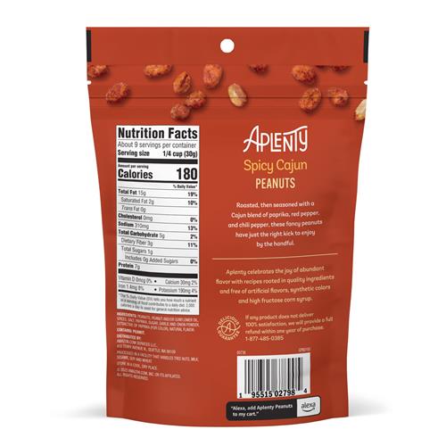 Cacahuètes cajun épicées Aplenty, 283 g