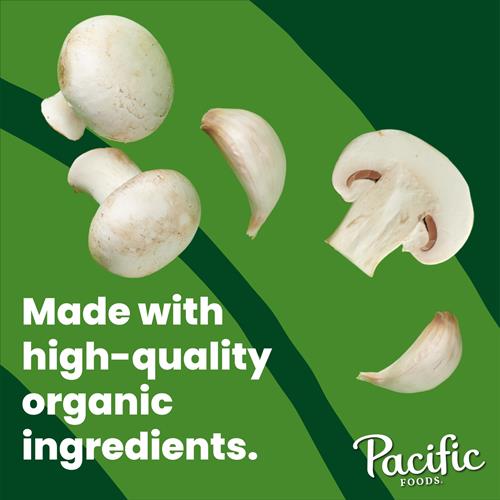 Bouillon de champignons biologiques Pacific Foods, carton de 946 ml