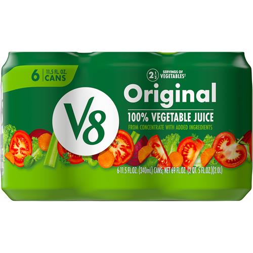 Jus de légumes V8 Original 100 %, canette de 340 ml (paquet de 6)