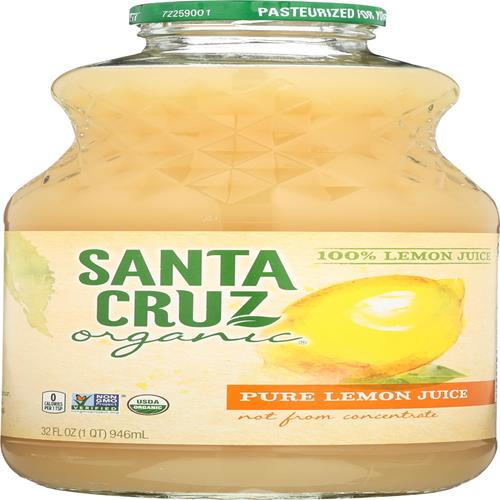 Jus de citron 100 % pur biologique Santa Cruz, 946 ml