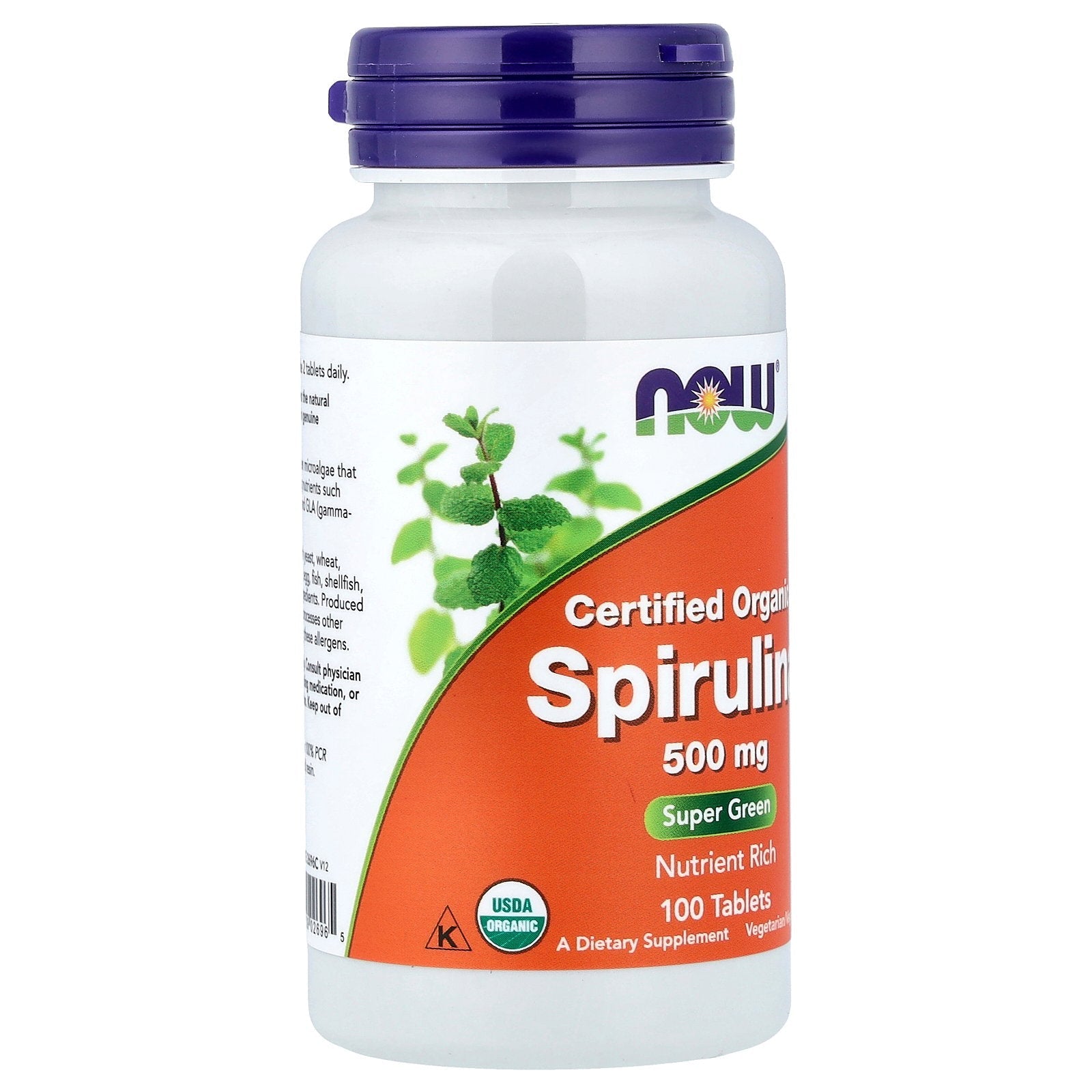 Now Foods Spiruline 500 mg Bio 100 Comprimés - 2696