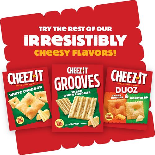 Cheez-It Snap'd Snacks cu fromage cu Margherita Pizza, Chips Mince, Snack pour le déjeuner, Croustillants, 212g (1 sachet)