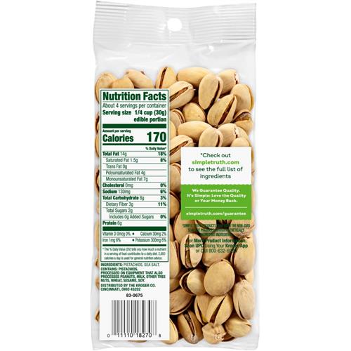 Simple Truth Pistaches rôties et salées 227 g