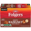 Café Folgers Toasty Hazelnut aromatisé artificiellement, dosettes Keurig K-Cup, boîte de 10