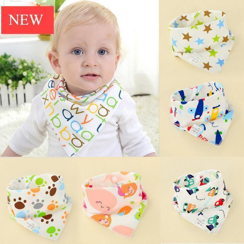 Bavoirs Bandana Triangle pour Bébé Fille Garçon Serviette de Salive pour l'Alimentation, Lingettes d'Épaule, Cadeaux de Naissance