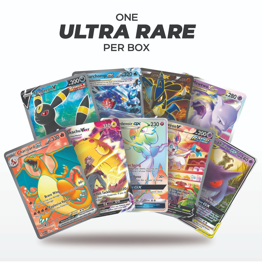 Lot de combat Pokémon Ultra Rare – Plus de 100 cartes garanties
