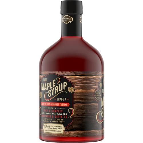 Sirop d'érable pur à 100 % de catégorie A, couleur foncée, Private Selection, 32 oz liq.
