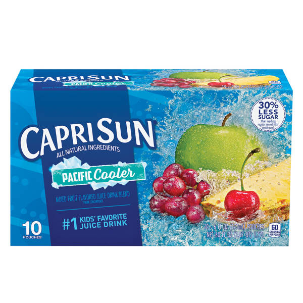 Capri Sun Pacifique Punch Boissons aux fruits mélangés, 177 ml, 10 unités