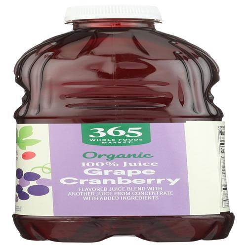Mélange de jus de raisin et de canneberge biologiques Whole Foods Market, 64 fl oz