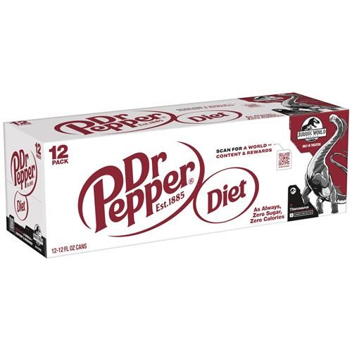 Boissons gazeuses Diet Dr Pepper, canettes de 355 ml, paquet de 12