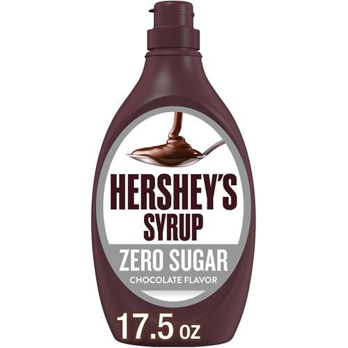 Bouteille de sirop au chocolat sans sucre Hershey's, 496 g