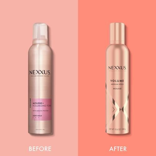 Mousse Volumisante Cheveux Nexxus, Mousse Coiffante Volumisante Volume, Rose, 300 g (Lot de 1)