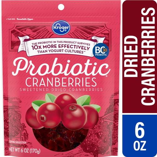 Kroger Canneberges séchées probiotiques 170 g