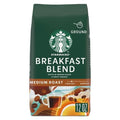 Café moulu Starbucks, café torréfié moyen, mélange petit-déjeuner, 100 % Arabica, 1 sac (340 g)