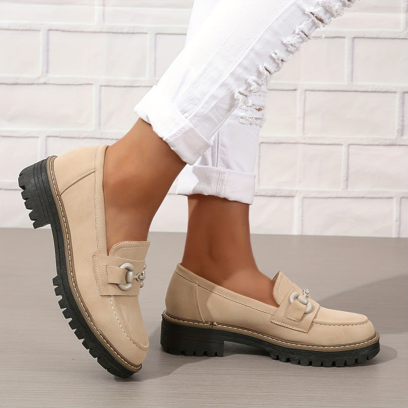 Mocassins Horsebit pour Femme – Élégants Mocassins Plats pour le Travail et le Quotidien
