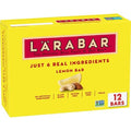 Barre de citron Larabar, barres de fruits et noix végétaliennes sans gluten, barres de 45 g, 12 unités