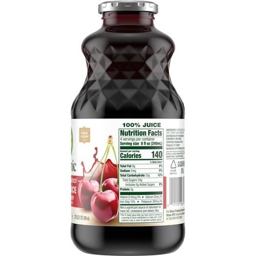 Jus de cerise acidulée 100 % biologique Simple Truth, sans sucre ajouté, 946 ml