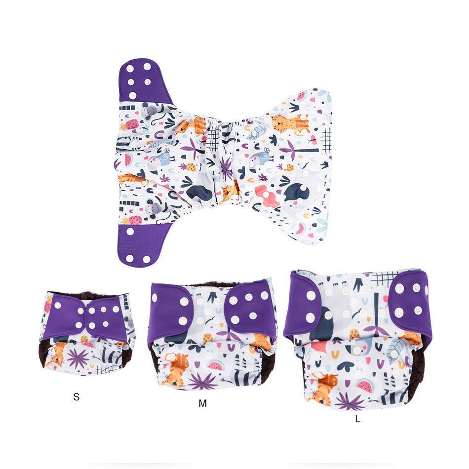 Couche écologique réglable réutilisable en fibre de café, pochette pour couches, adaptée aux bébés et aux enfants, culottes imperméables au design moderne