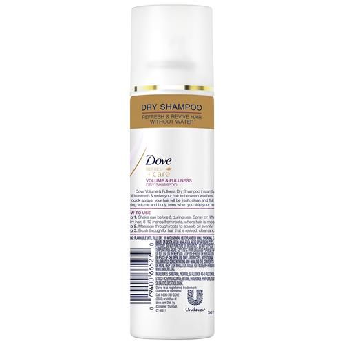 Dove Shampooing Sec Advanced Volume & Éclat Rafraîchit & Redonne du Volume aux Cheveux Plats Sans Eau Pour 2 Jours de Fraîcheur & de Volume 32 g