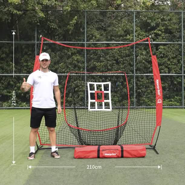 Filet d'entraînement au baseball 7x7 pieds