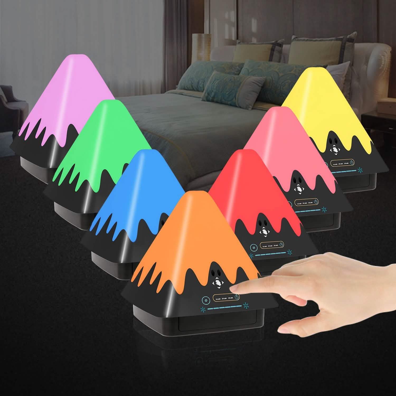 Veilleuse 8 couleurs à commande tactile