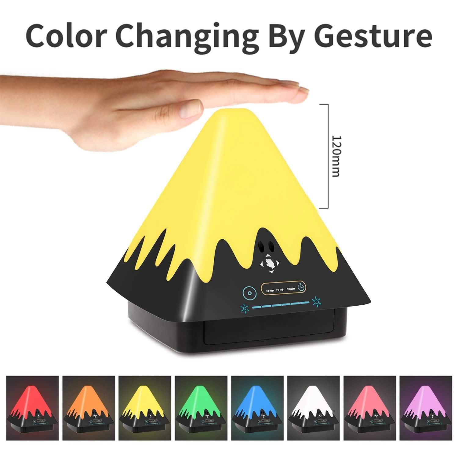 Veilleuse 8 couleurs à commande tactile