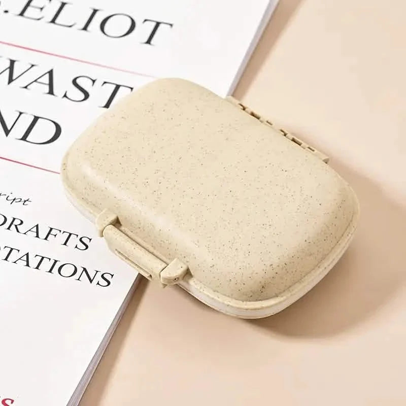 Boîte de rangement et organiseur de pilules hebdomadaire de voyage à 8 compartiments