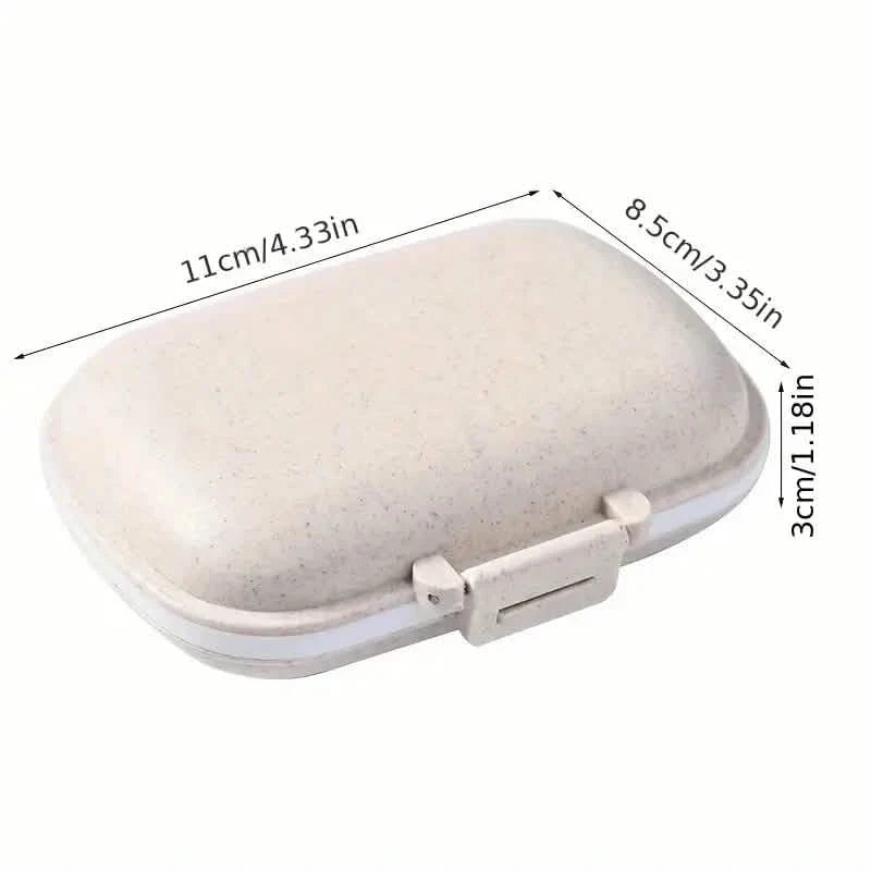 Boîte de rangement et organiseur de pilules hebdomadaire de voyage à 8 compartiments